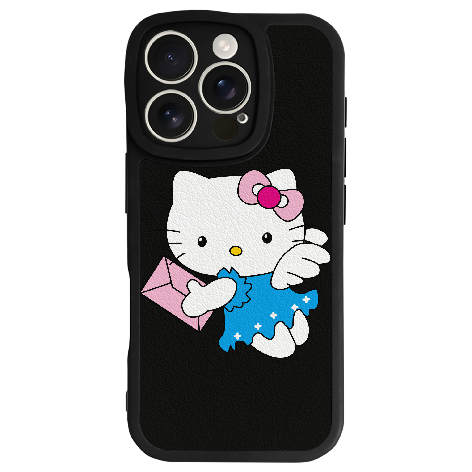 （画像用） Hello Kitty ハローキティ 【iPhone 16シリーズ対応】シリコンスマホケース（レザー調） 材質：シリコン